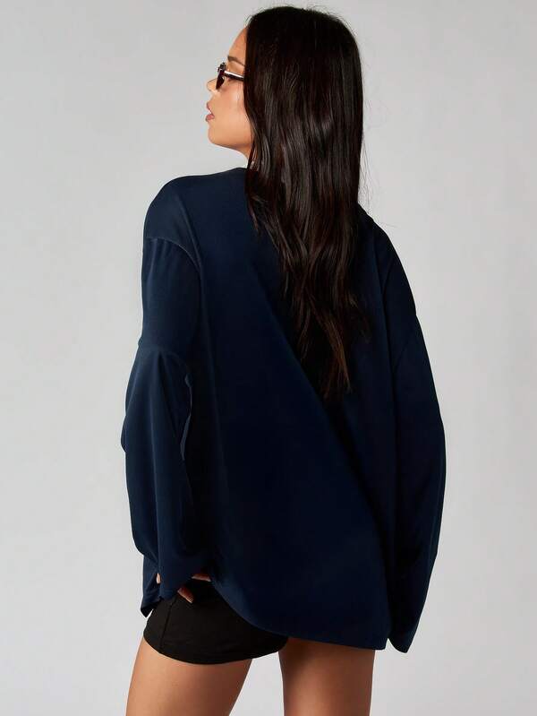 Missguided MISSGUIDED Oversized Long Sleeve T-Shirt With Number Print