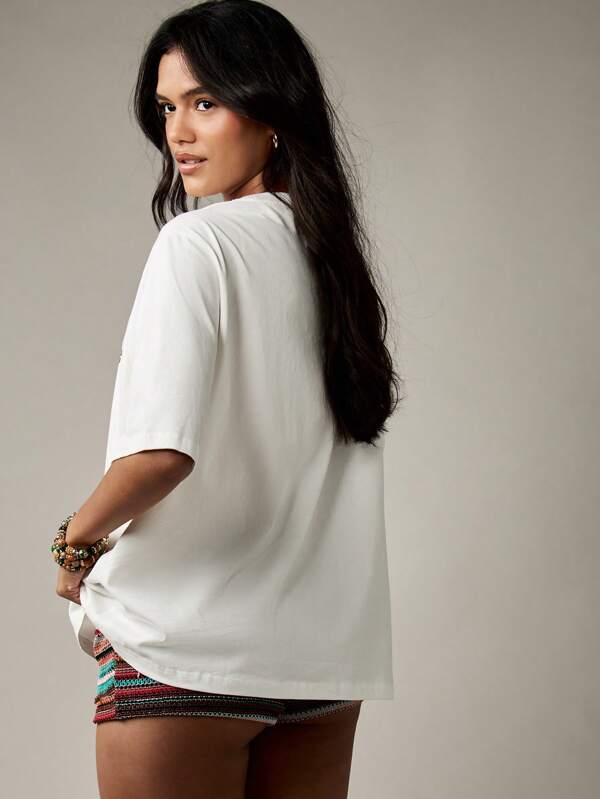 Missguided MISSGUIDED Oversized Out Of Office Leopard Print T-Shirt