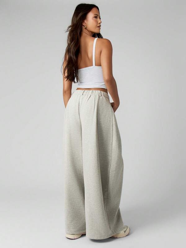 Missguided MISSGUIDED Oversized Pleated Wide Leg Palazzo Trousers