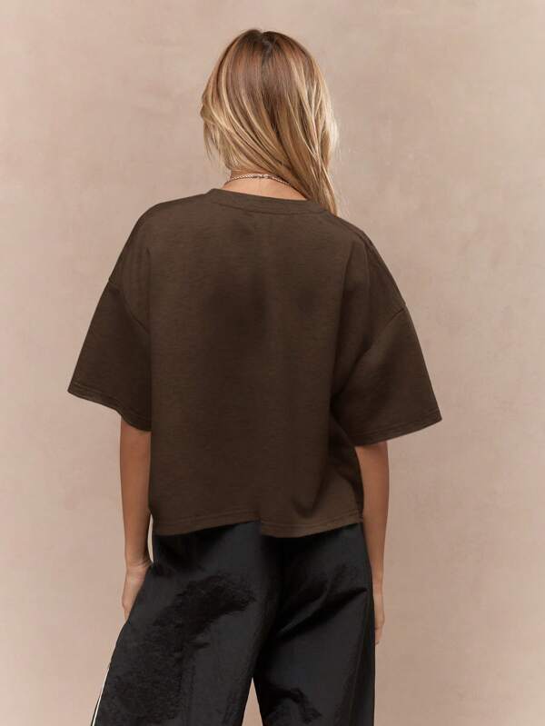 Missguided MISSGUIDED Oversized Relaxed Boxy Fit Short Sleeve T Shirt