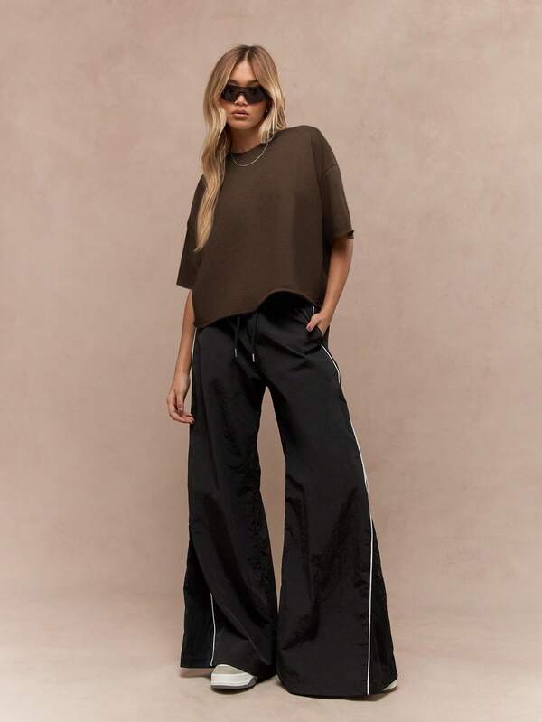 Missguided MISSGUIDED Oversized Relaxed Boxy Fit Short Sleeve T Shirt