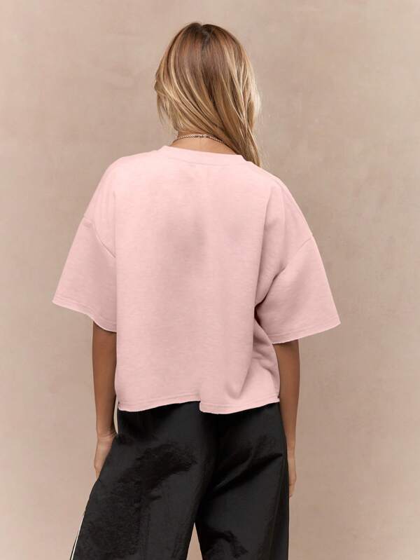 Missguided MISSGUIDED Oversized Relaxed Ultra Soft Comfortable Women T-Shirt