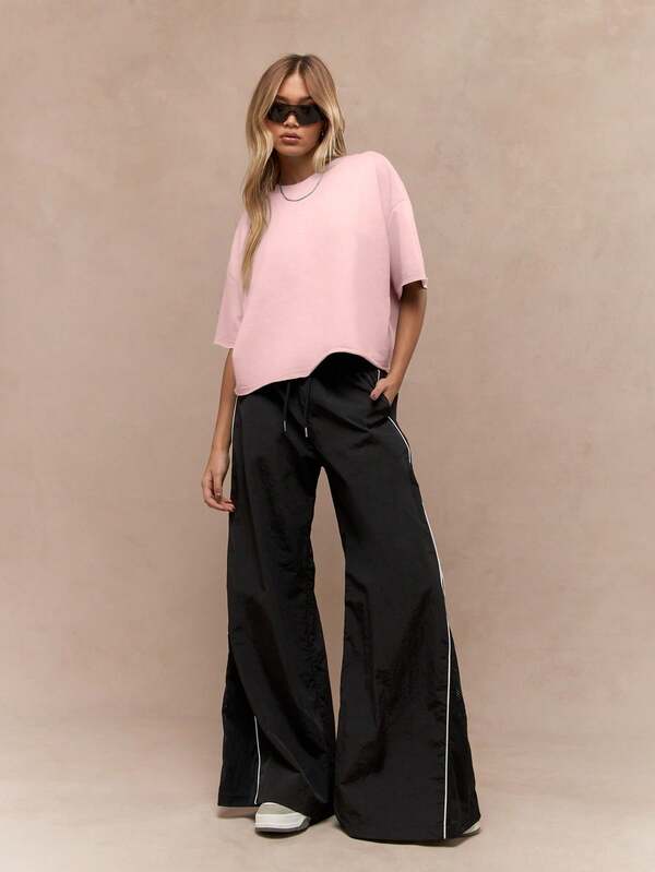 Missguided MISSGUIDED Oversized Relaxed Ultra Soft Comfortable Women T-Shirt