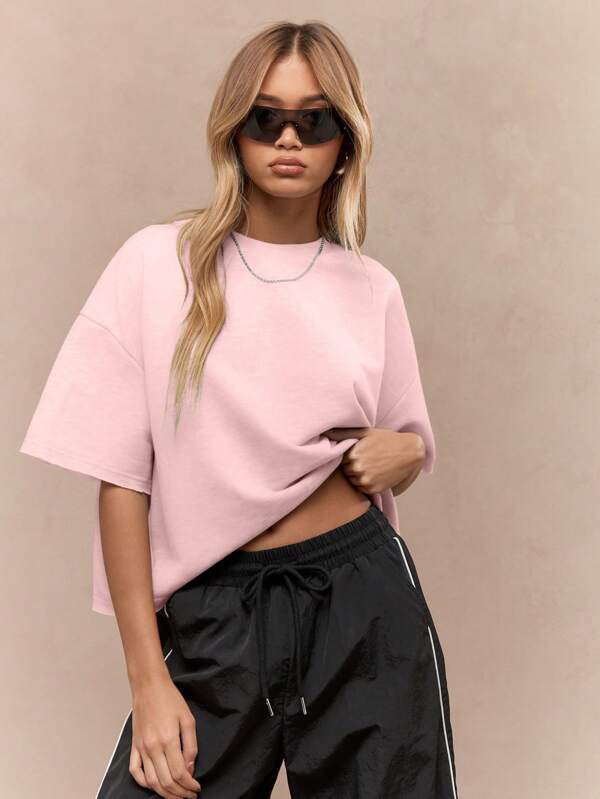 missguided MISSGUIDED Oversized Relaxed Ultra Soft Comfortable Women T-Shirt