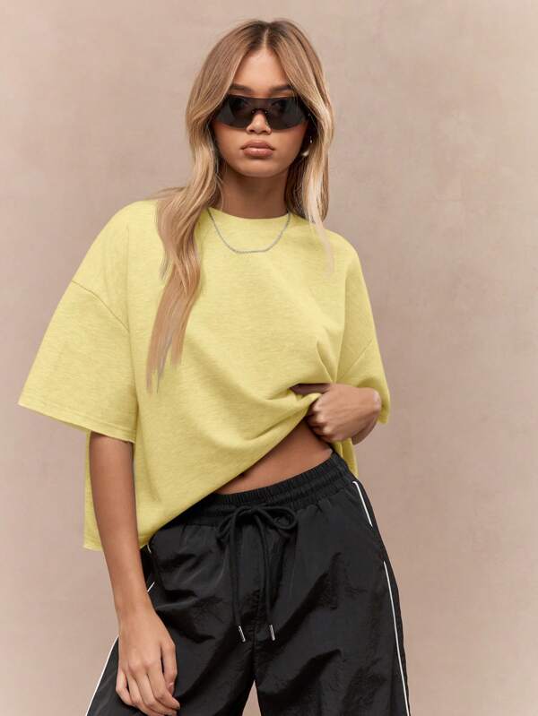 missguided MISSGUIDED Oversized Soft Relaxed Fit Women T-Shirt