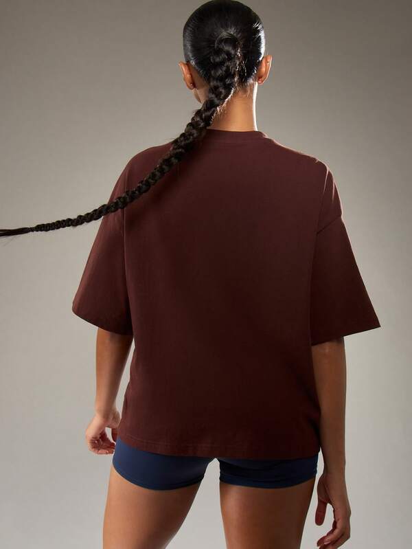 Missguided MISSGUIDED Oversized T-Shirt With Color Block Stripe