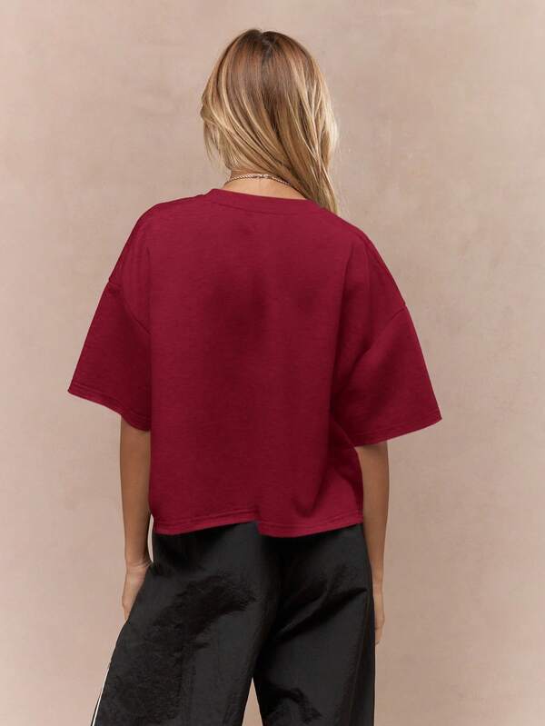 Missguided MISSGUIDED Oversized T Shirt With Dropped Shoulders