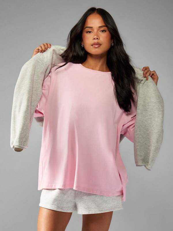 Missguided MISSGUIDED Oversized Tee With Varsity League Print