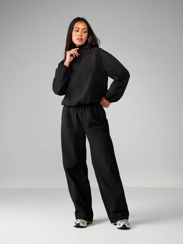 Missguided MISSGUIDED Oversized Track Pants With Elastic Waistband