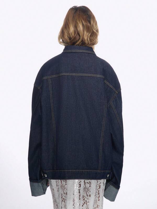 Missguided MISSGUIDED Oversized Trucker Denim Jacket