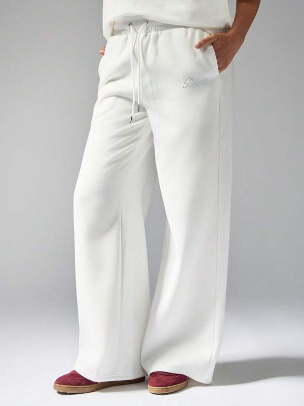 missguided MISSGUIDED Oversized Wide Leg Jogger Sweatpants With Pockets