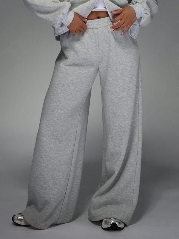 missguided MISSGUIDED Oversized Wide Leg Sweatpants With Side Pockets