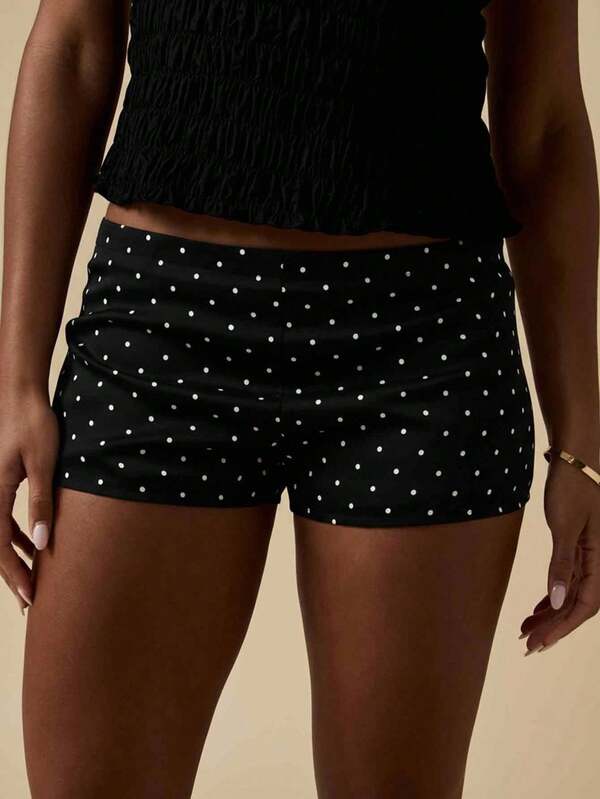 missguided MISSGUIDED Polka Dot Hot Pants With Mini Length