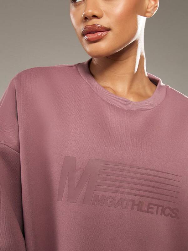 Missguided MISSGUIDED Relaxed Crew Neck Sweatshirt With Logo