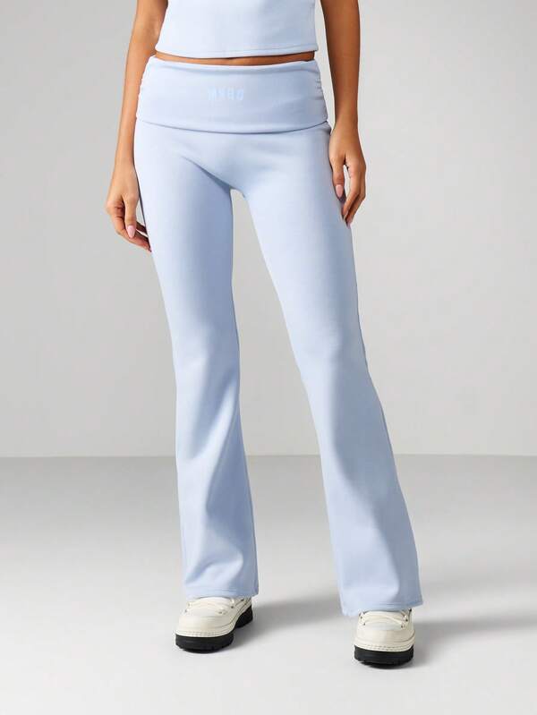 Missguided MISSGUIDED Ribbed Cami And Flare Pants Set