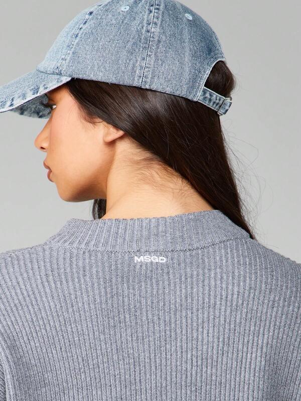 Missguided MISSGUIDED Ribbed Knit Cropped Cardigan With Bell Sleeves