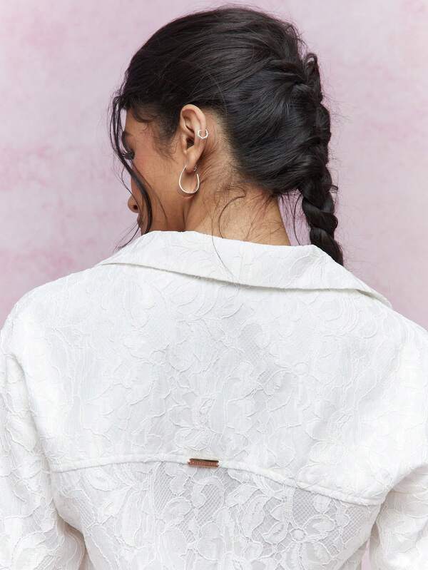 Missguided MISSGUIDED Ruched Lace Wrap Dress Detail Shirt Mini Dress