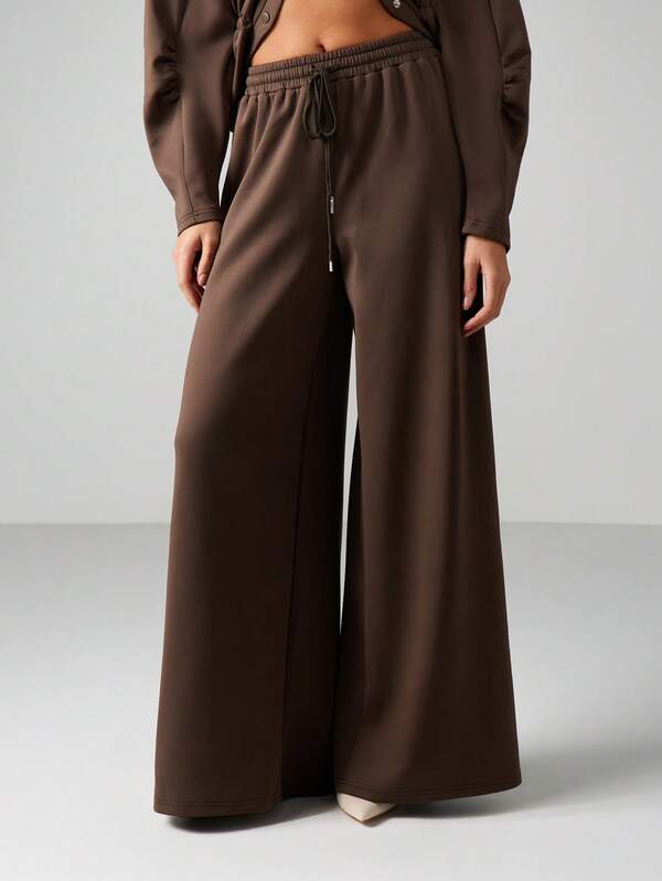 Missguided MISSGUIDED Scuba Jacket With Wide Leg Joggers