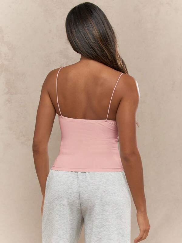 Missguided MISSGUIDED Seamless Body-Hugging Cami Top Spaghetti Strap
