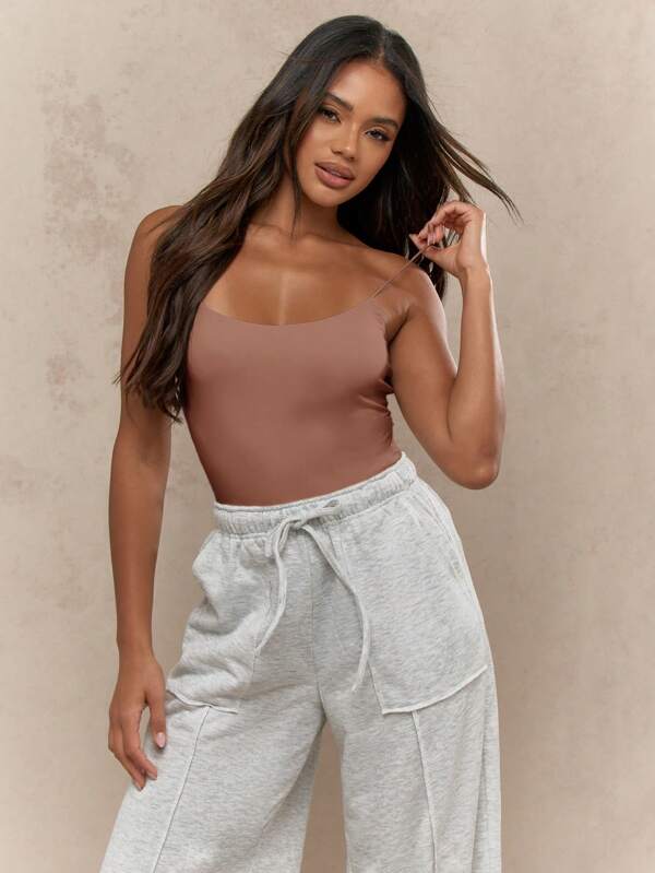 missguided MISSGUIDED Seamless High Quality Basic Spaghetti Strap Crop Tank
