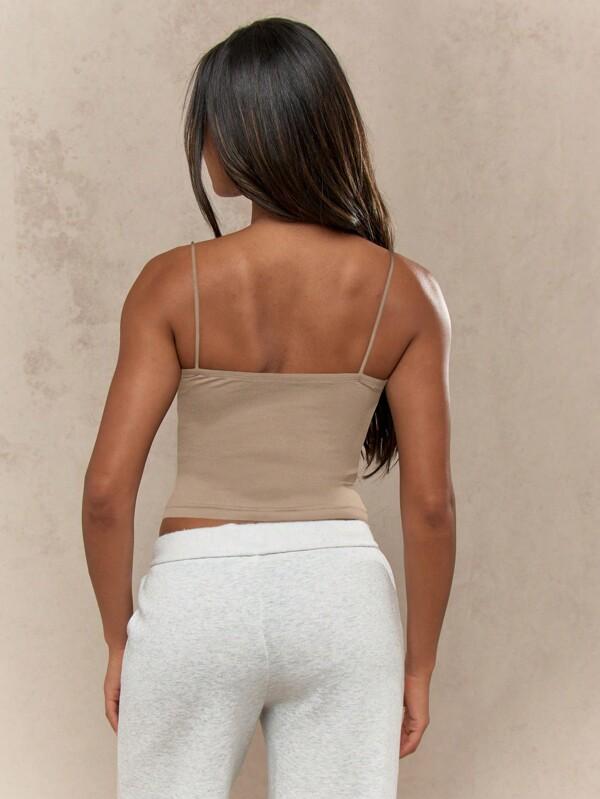 Missguided MISSGUIDED Seamless Ribbed Bandeau Crop Tank Top