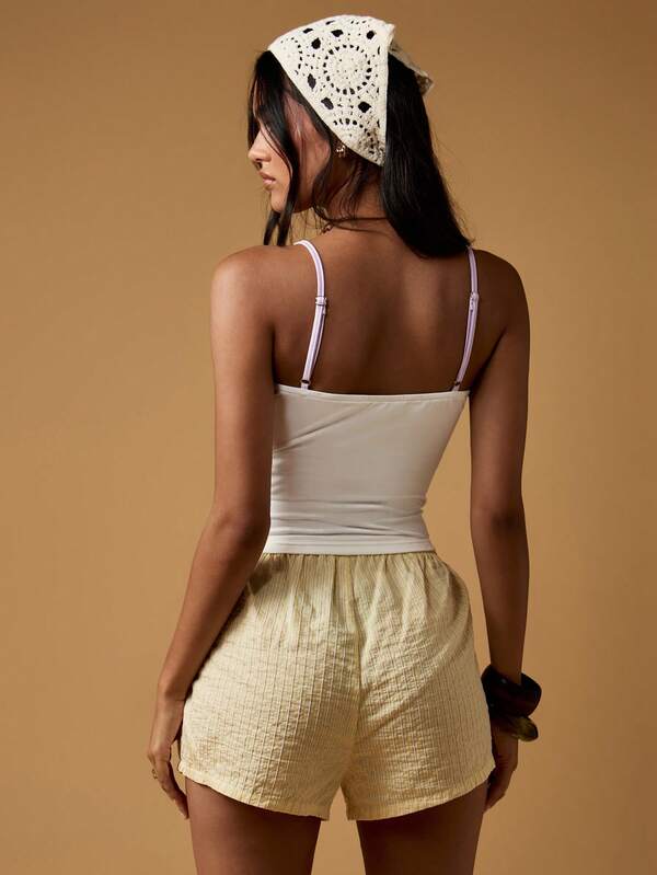 Missguided MISSGUIDED Seashell Print Cami Tank Top With Spaghetti Straps