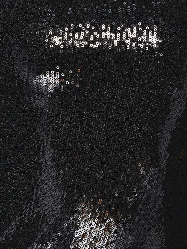 Missguided MISSGUIDED Sequin Bodycon Mini Dress With Open Back