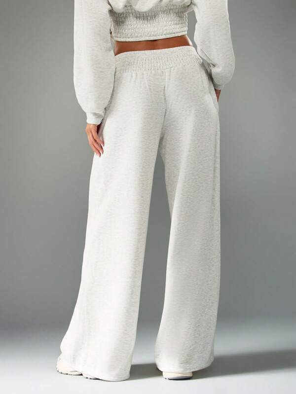 Missguided MISSGUIDED Shirred Waist Wide Leg Joggers