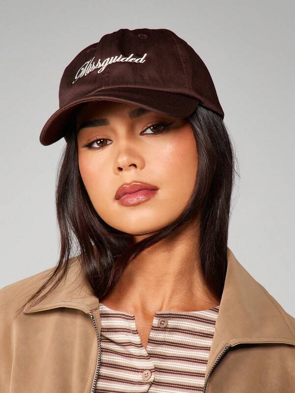 missguided MISSGUIDED Six Panel Baseball Cap With Embroidered Design