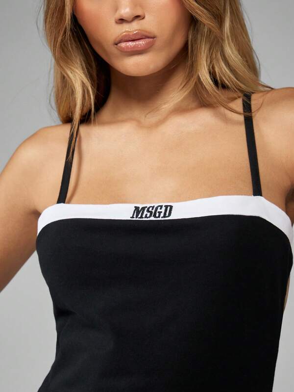 Missguided MISSGUIDED Sleeveless Bodycon Bandeau Style Stretch Mini Dress