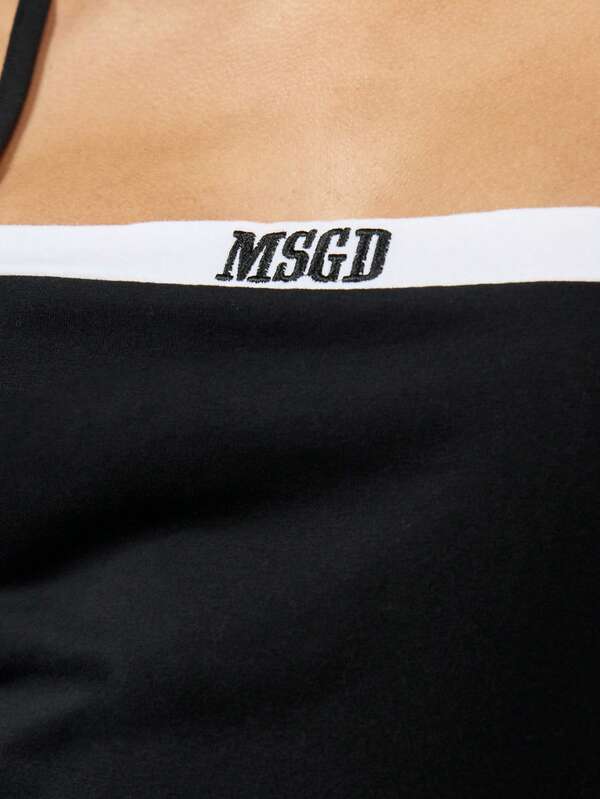 Missguided MISSGUIDED Sleeveless Bodycon Bandeau Style Stretch Mini Dress