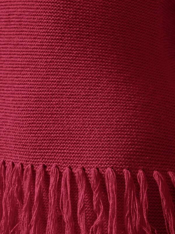 Missguided MISSGUIDED Sleeveless Knit Mini Dress With Fringe Tassels