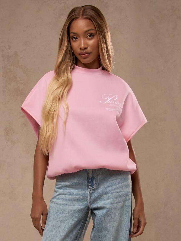 Missguided MISSGUIDED Sleeveless Loose Fit Casual Athletic Sweatshirt