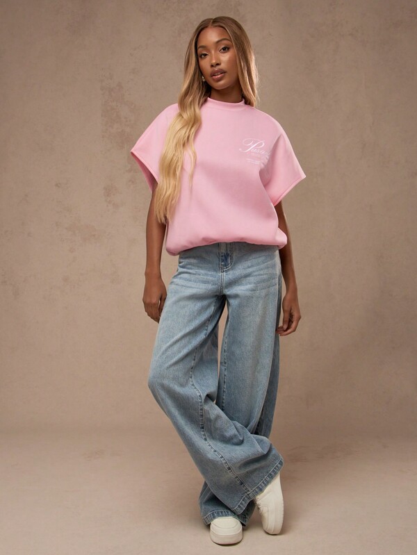 missguided MISSGUIDED Sleeveless Loose Fit Casual Athletic Sweatshirt