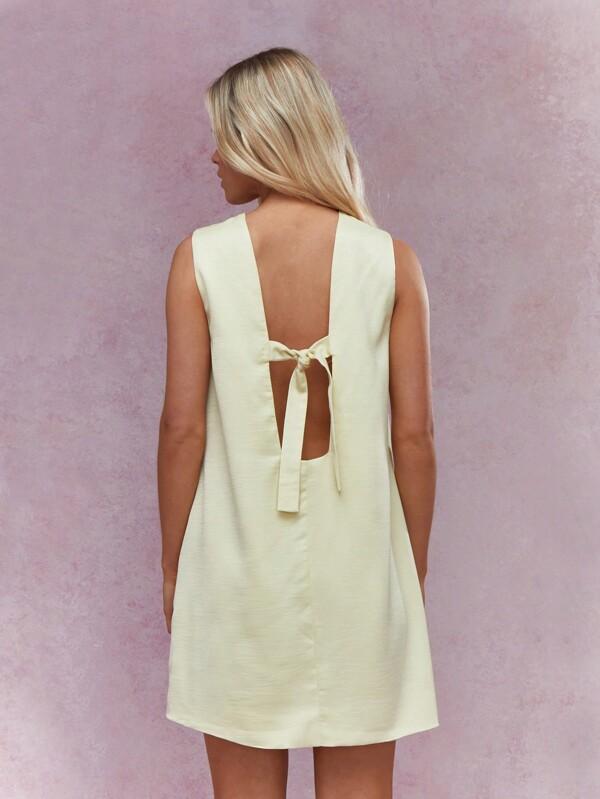 Missguided MISSGUIDED Sleeveless Straight A-Line Mini Dress Cute Sundress