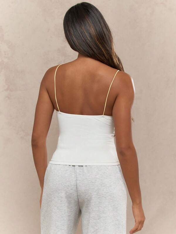 Missguided MISSGUIDED Slim Fit Cami Tank Top With Adjustable Straps