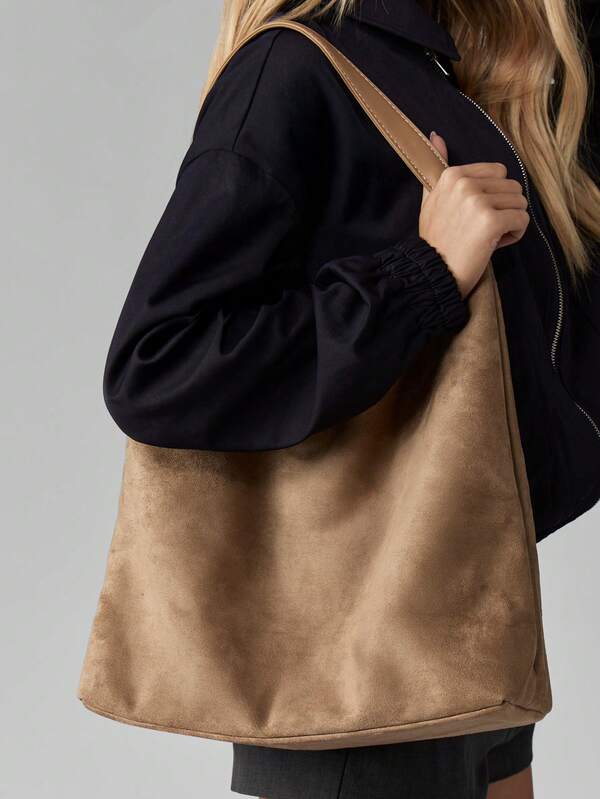 Missguided MISSGUIDED Slouchy Hobo Shoulder Bag With Matching Pouch
