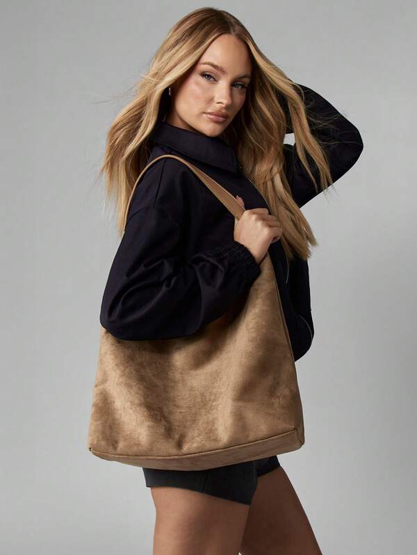 missguided MISSGUIDED Slouchy Hobo Shoulder Bag With Matching Pouch