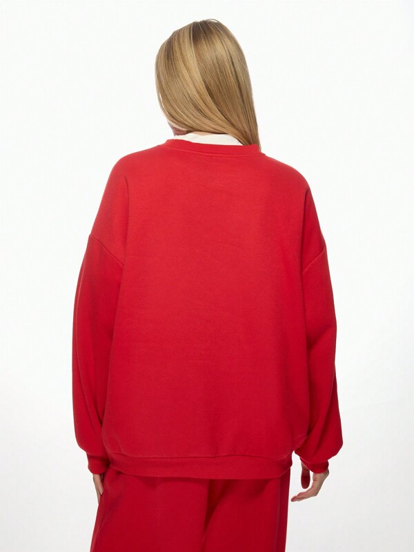 Missguided MISSGUIDED Soft Cozy Oversized Pullover Sweatshirt