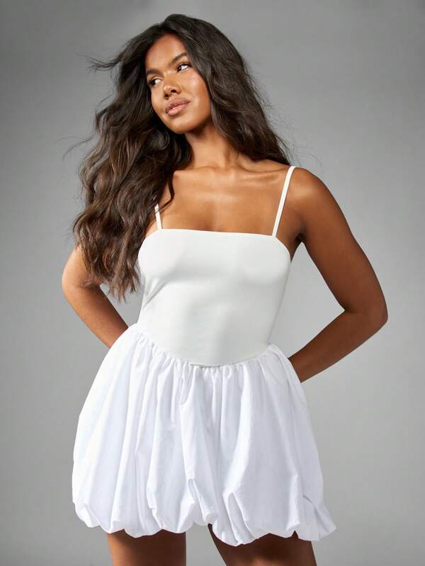 missguided MISSGUIDED Square Neck Sleeveless Ruched Mini Dress