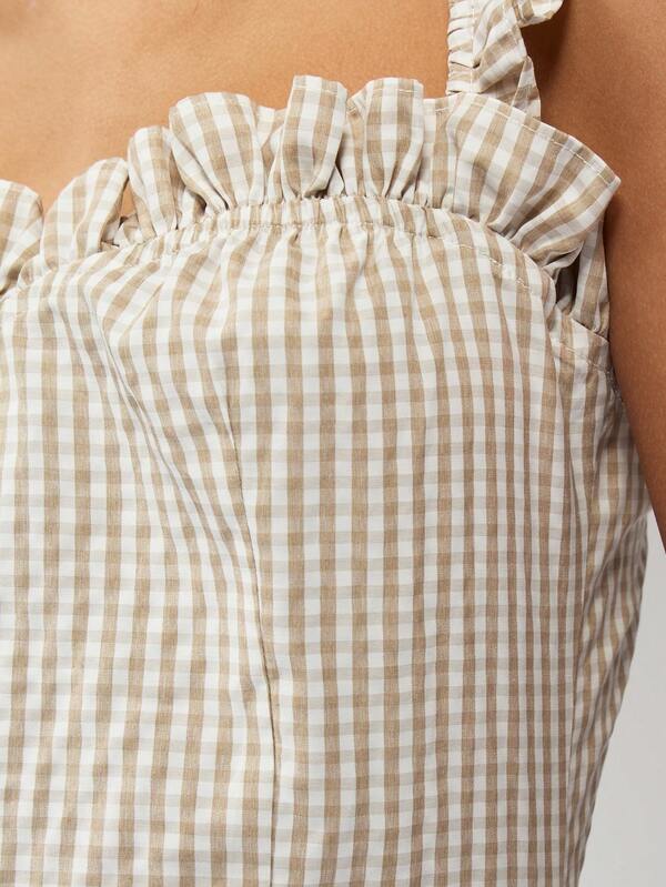 Missguided MISSGUIDED Square Neck Striped Sleeveless Mini Dress