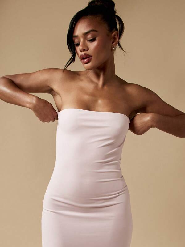 Missguided MISSGUIDED Strapless Bandeau Mermaid Maxi Dress
