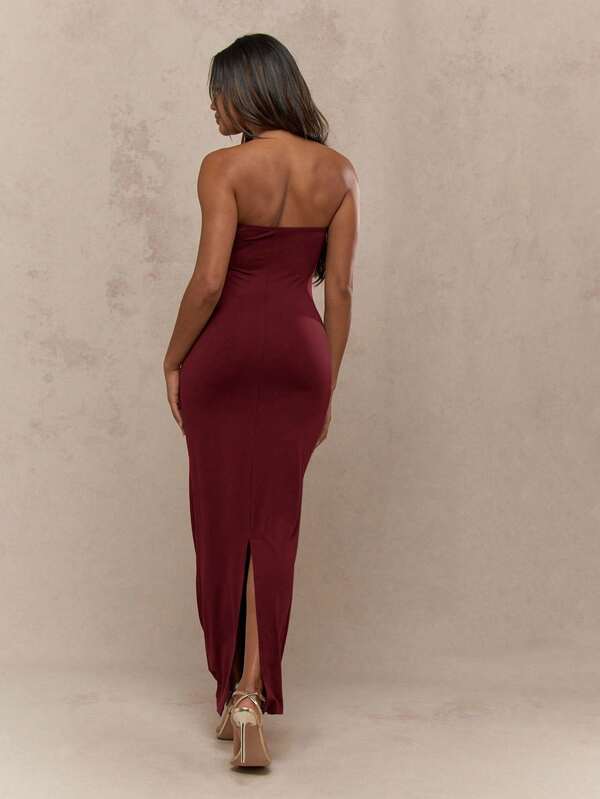 Missguided MISSGUIDED Strapless Bodycon Midaxi Dress With Empire Waist