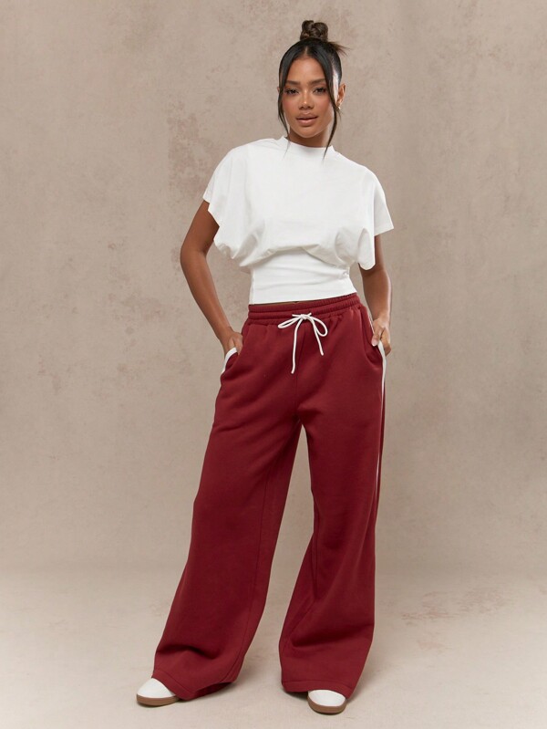 Missguided MISSGUIDED Street Fitted Waist Dolman Loose Sleeves Top