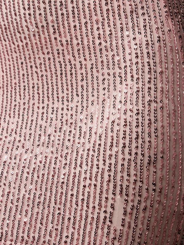 Missguided MISSGUIDED Stretch Sequin Long Sleeve Bodycon Women Mini Dress