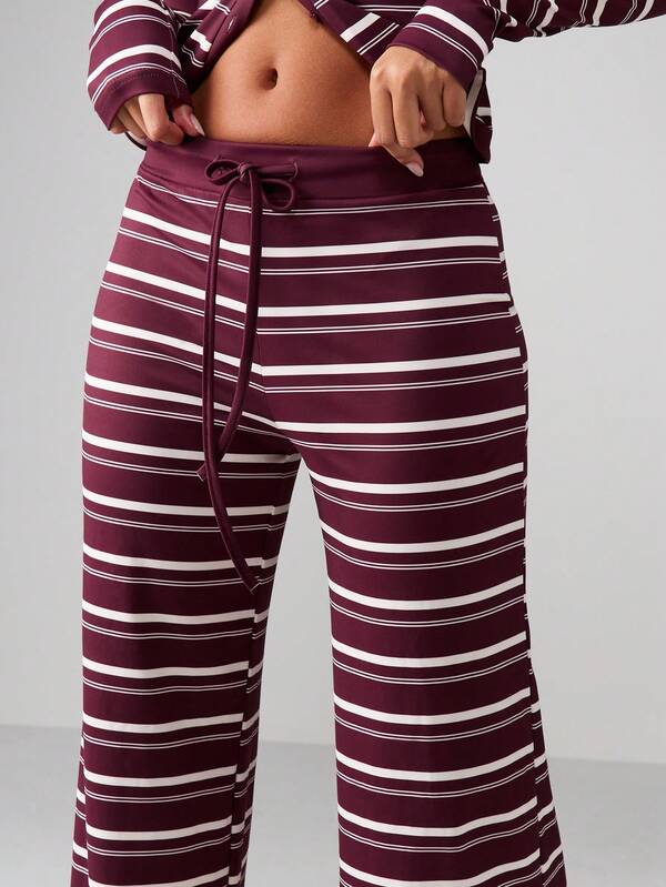 Missguided MISSGUIDED Striped Wide Leg Lounge Pants
