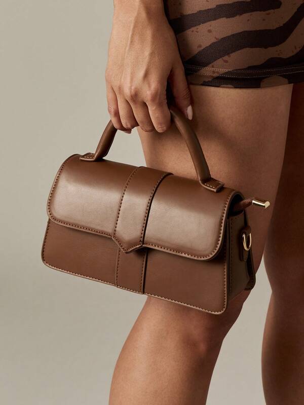 missguided MISSGUIDED Structured Box Shoulder Bag With Top Handle