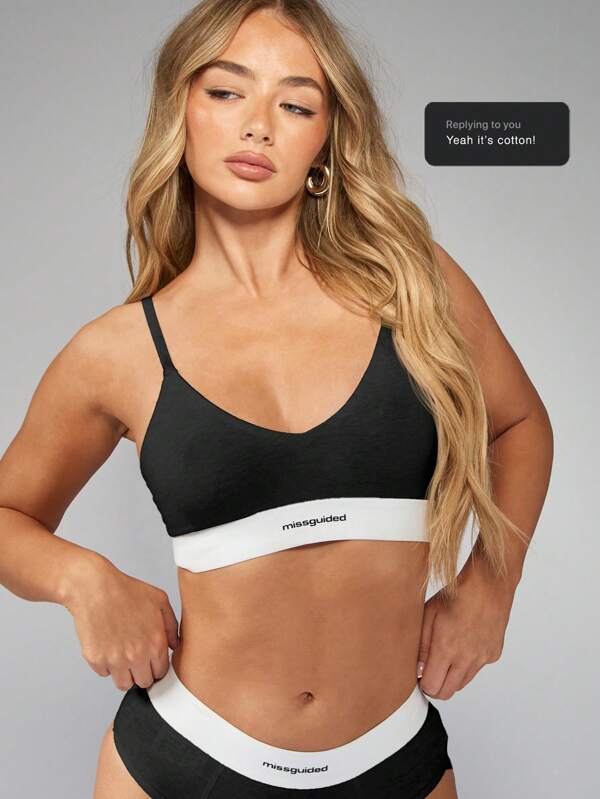 missguided MISSGUIDED Supportive High Impact Sports Bralette