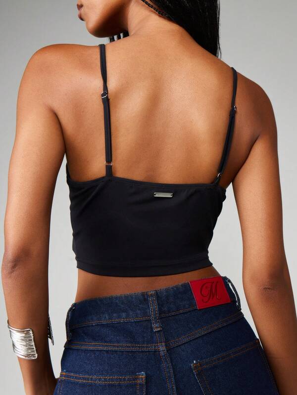 Missguided MISSGUIDED Sweetheart Crop Corset With Straps