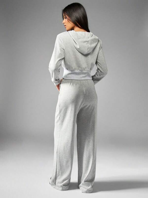 Missguided MISSGUIDED Tailored High-Rise Wide-Leg Athleisure Sweatpants